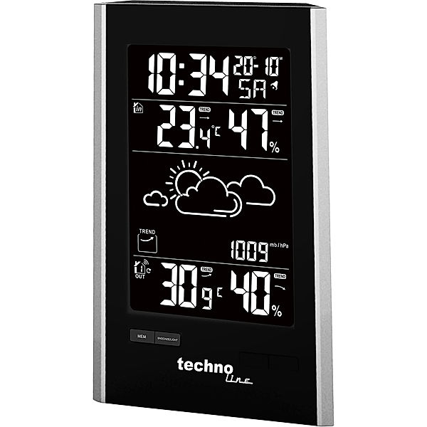 Wetterstation WS 9060 Funkuhr mit Farbdisplay