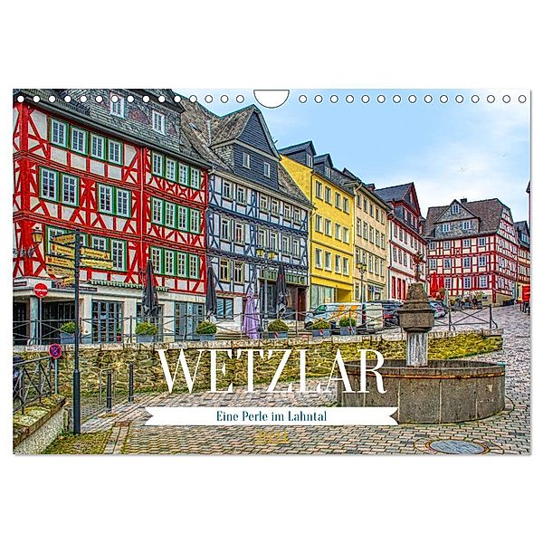 Wetzlar - Eine Perle im Lahntal (Wandkalender 2024 DIN A4 quer), CALVENDO Monatskalender, Thomas Bartruff