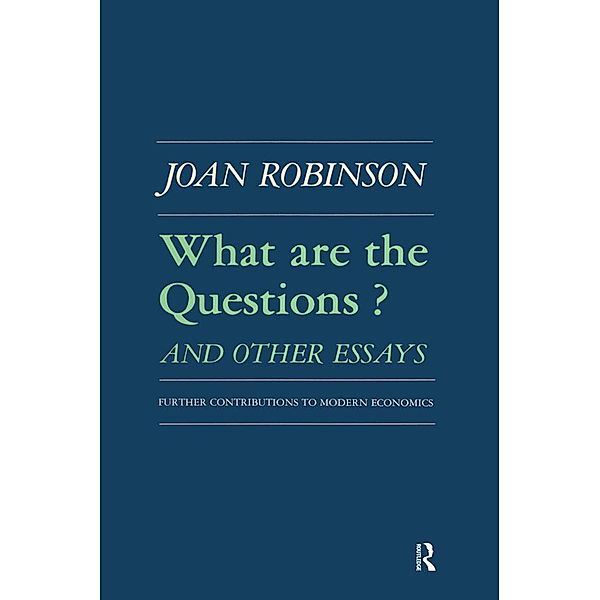 What are the Questions and Other Essays, Robert K Robinson