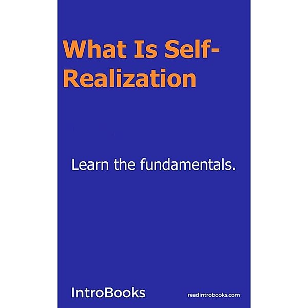 What is Self-Realization?, Introbooks