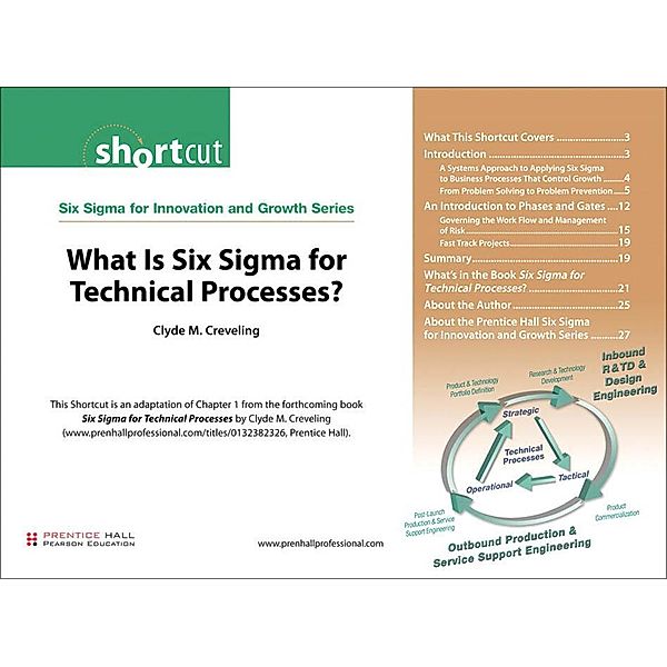 What Is Six Sigma for Technical Processes? (Digital Short Cut), Creveling Clyde M.