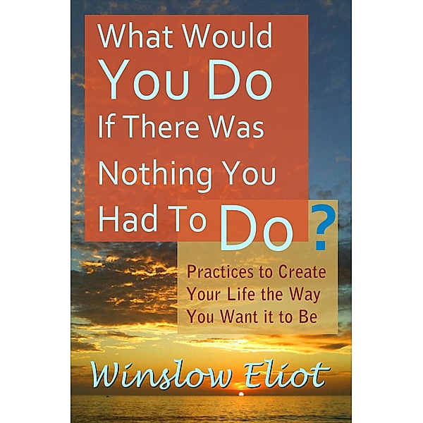 What Would You Do If There Was Nothing You Had To Do? / Winslow Eliot, Winslow Eliot