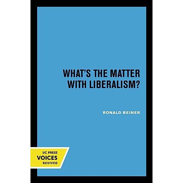 What's the Matter with Liberalism?, Ronald Beiner