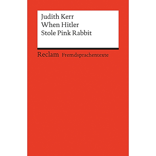 When Hitler Stole Pink Rabbit, Judith Kerr