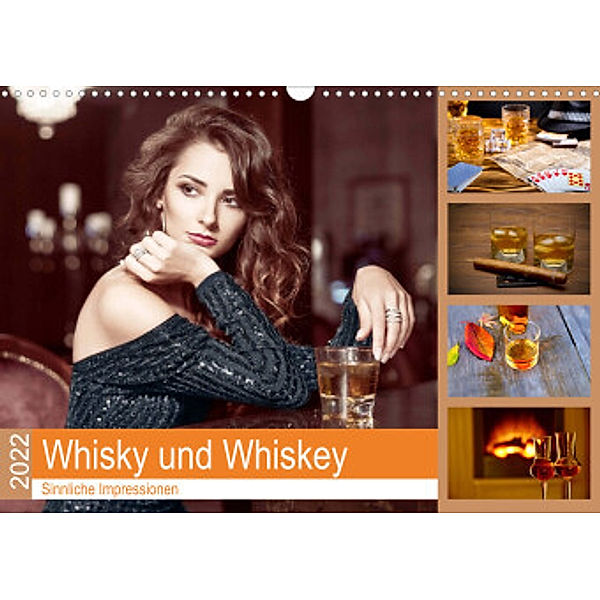 Whisky und Whiskey 2022. Sinnliche Impressionen (Wandkalender 2022 DIN A3 quer), Steffani Lehmann