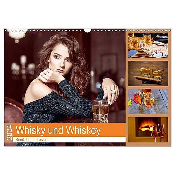 Whisky und Whiskey 2024. Sinnliche Impressionen (Wandkalender 2024 DIN A3 quer), CALVENDO Monatskalender, Steffani Lehmann