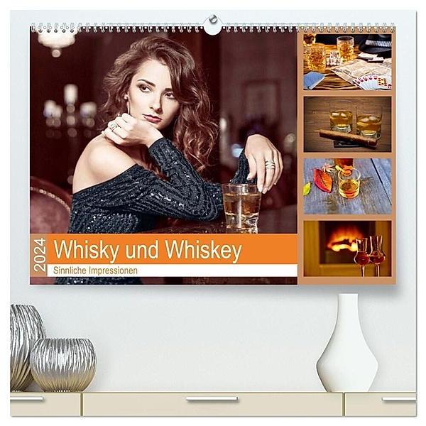 Whisky und Whiskey 2024. Sinnliche Impressionen (hochwertiger Premium Wandkalender 2024 DIN A2 quer), Kunstdruck in Hochglanz, Steffani Lehmann