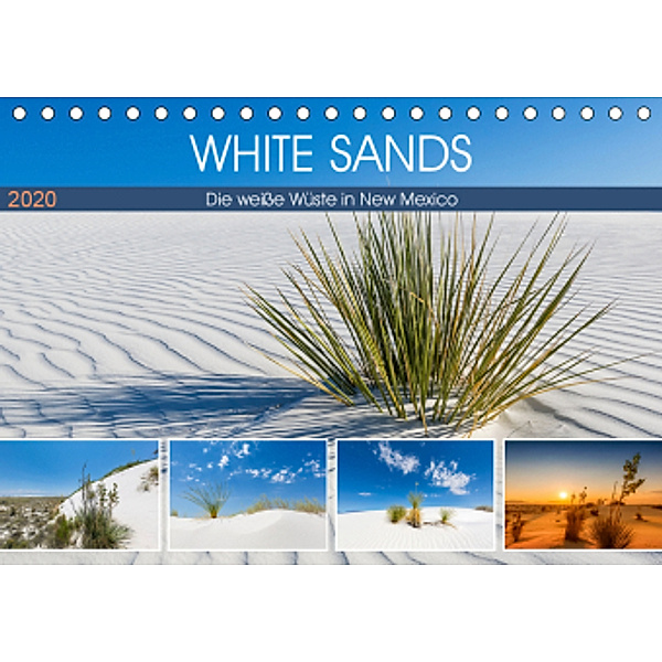 WHITE SANDS Die weiße Wüste in New Mexico (Tischkalender 2020 DIN A5 quer), Melanie Viola