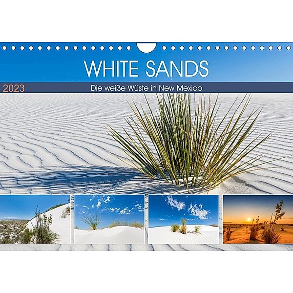 WHITE SANDS Die weiße Wüste in New Mexico (Wandkalender 2023 DIN A4 quer), Melanie Viola