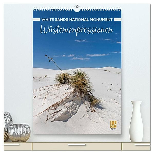 WHITE SANDS NATIONAL MONUMENT Wüstenimpressionen (hochwertiger Premium Wandkalender 2024 DIN A2 hoch), Kunstdruck in Hochglanz, Melanie Viola