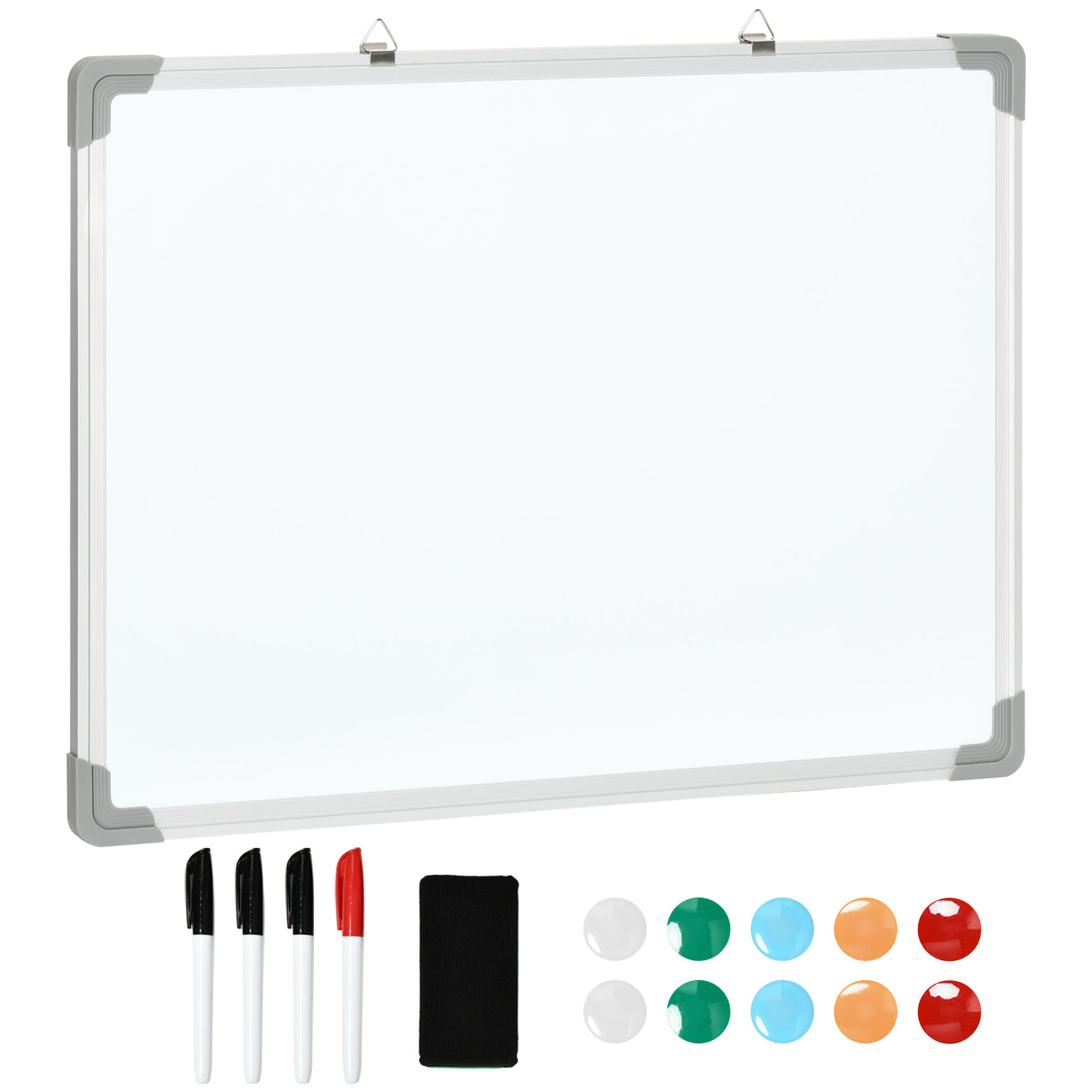 Whiteboard mit Magneten, Stiften und Wischtuch weiß Farbe: weiß |  Weltbild.de
