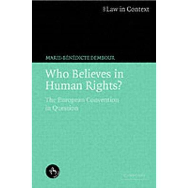 Who Believes in Human Rights?, Marie-Benedicte Dembour