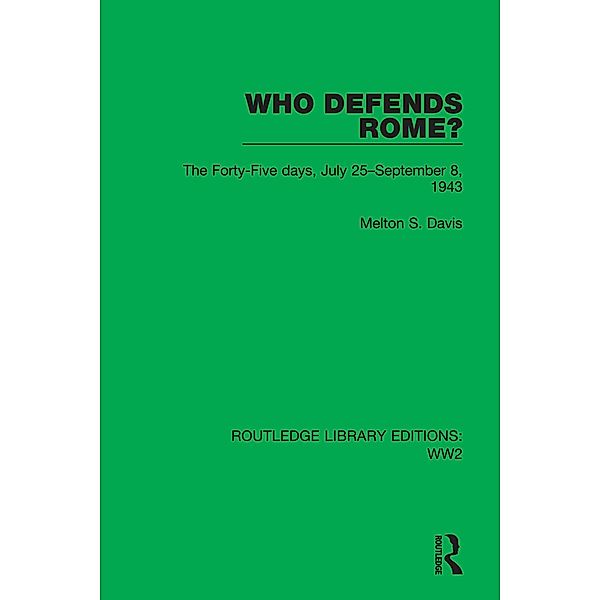 Who Defends Rome?, Melton S. Davis