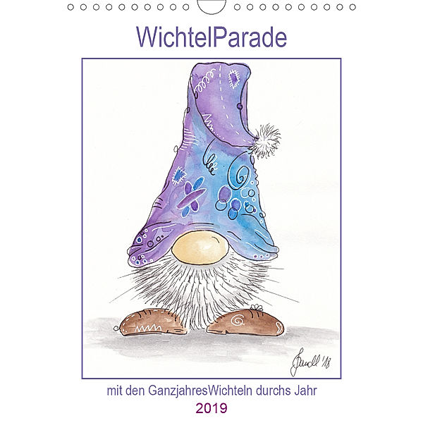 WichtelParade (Wandkalender 2019 DIN A4 hoch), Brit Variandl Jandl