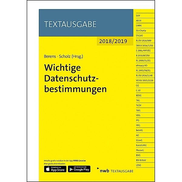 Wichtige Datenschutzbestimmungen