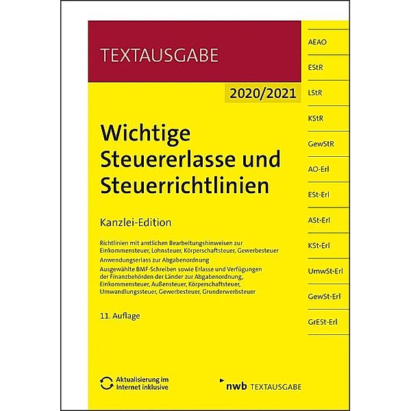 Wichtige Steuererlasse und Steuerrichtlinien