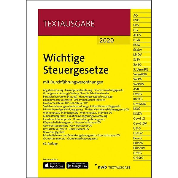 Wichtige Steuergesetze