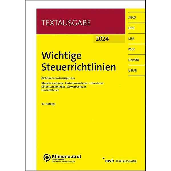 Wichtige Steuerrichtlinien