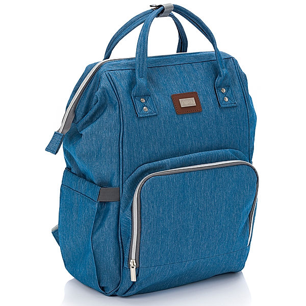 fillikid Wickelrucksack PARIS (48x27x14) in blau melange