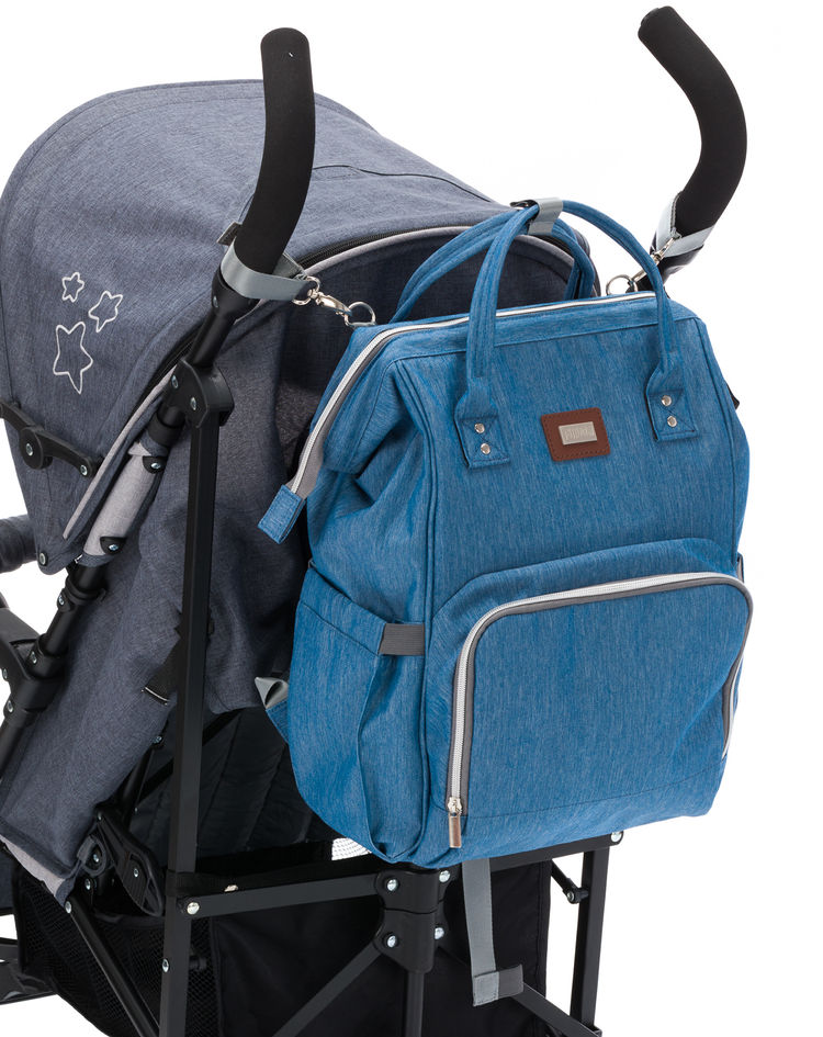 Wickelrucksack PARIS 48x27x14 in blau melange | Weltbild.de