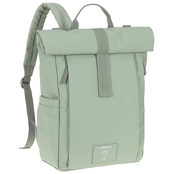 LÄSSIG Wickelrucksack ROLLTOP UP (29x14,5x42) in silver green