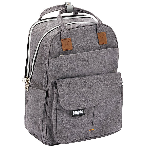 fillikid Wickelrucksack ROM (34x41x21) in grau melange