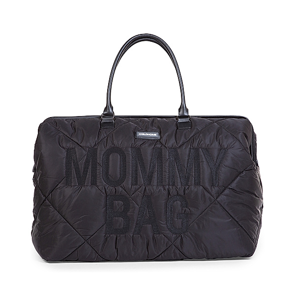 Childhome Wickeltasche MOMMY BAG QUILTED (55x30x40) in schwarz