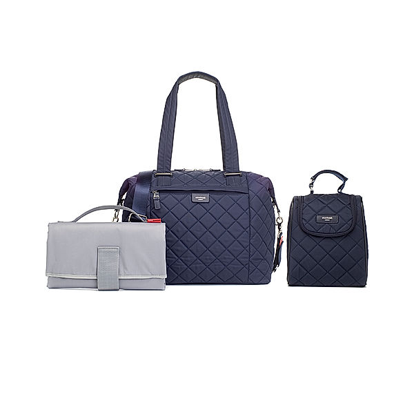 storksak Wickeltasche STEVIE QUILT (38x35x18) in navy