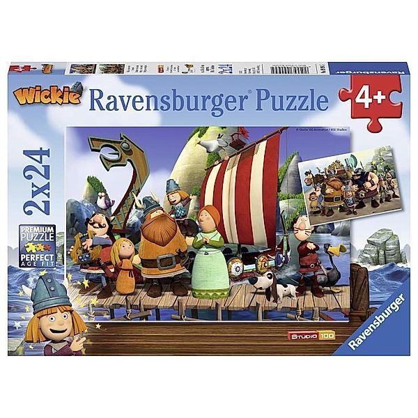 Wickie und seine Freunde Puzzle 2 x 24 Teile