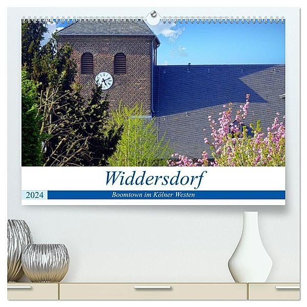 Widdersdorf - Boomtown im Kölner Westen (hochwertiger Premium Wandkalender 2024 DIN A2 quer), Kunstdruck in Hochglanz, Henning von Löwis of Menar