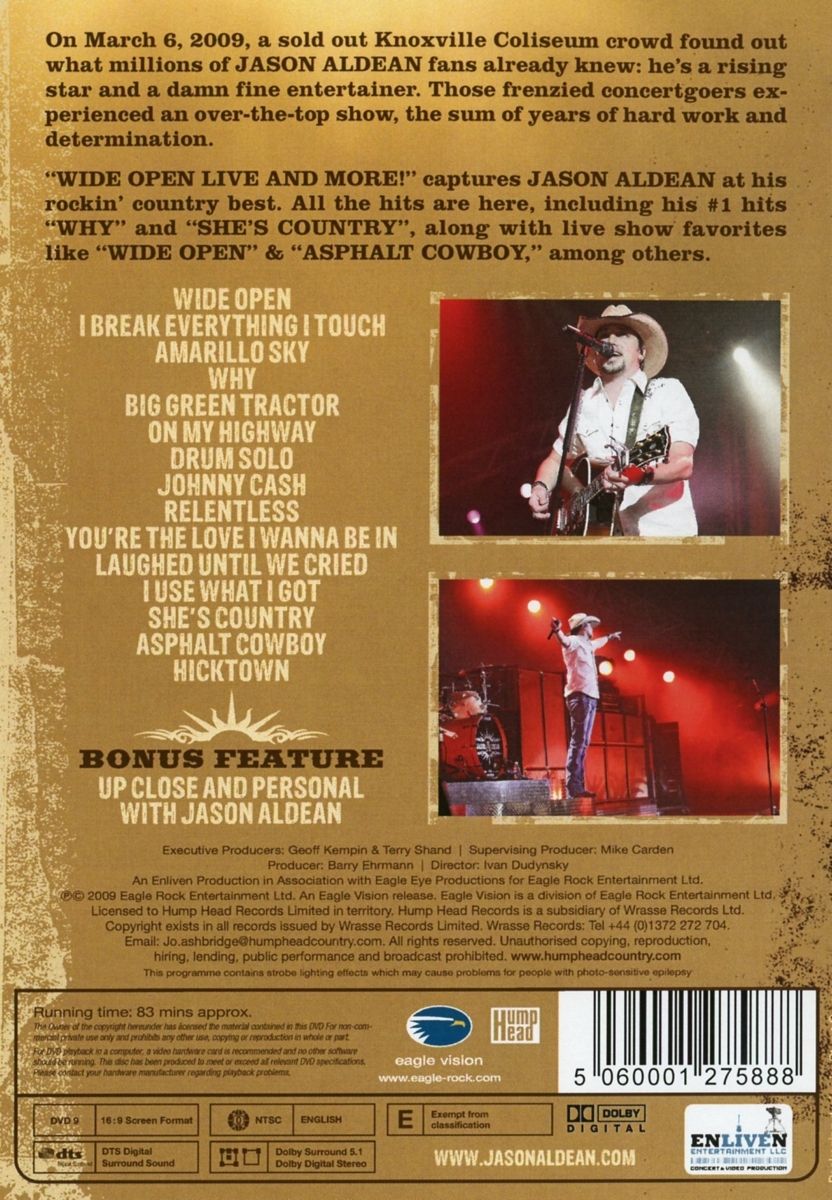 Wide Open Live & More! Dvd von Jason Aldean | Weltbild.de