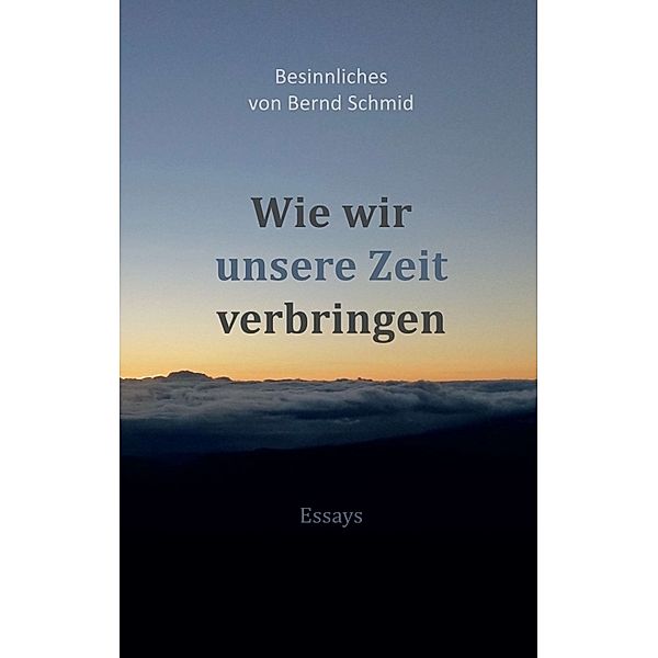 Wie wir unsere Zeit verbringen, Bernd Schmid