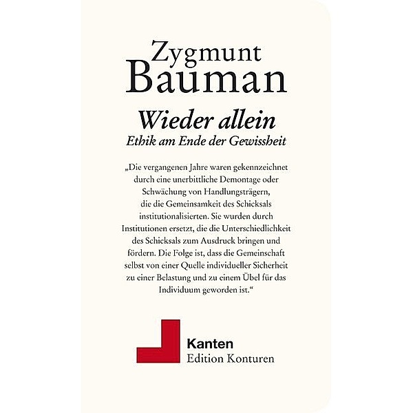 Wieder allein, Zygmunt Bauman