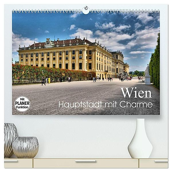 Wien - Haupstadt mit Charme (hochwertiger Premium Wandkalender 2024 DIN A2 quer), Kunstdruck in Hochglanz, Thomas Bartruff