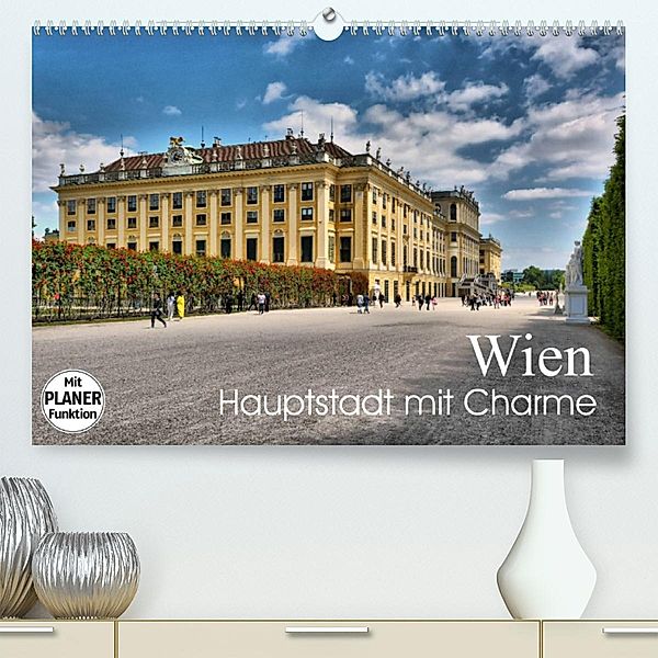 Wien - Haupstadt mit CharmeAT-Version (Premium, hochwertiger DIN A2 Wandkalender 2023, Kunstdruck in Hochglanz), Thomas Bartruff