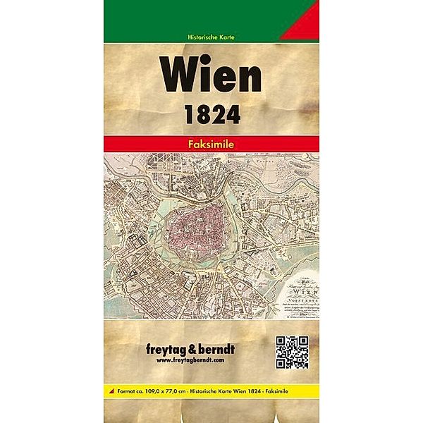 Wien und dessen Vorstädten 1824, Historische Karte 1:6.000