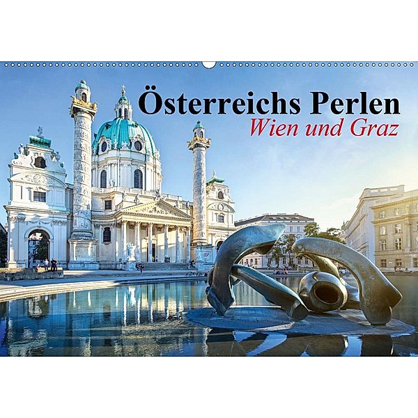 Wien und Graz. Österreichs Perlen (Wandkalender 2020 DIN A2 quer), Elisabeth Stanzer