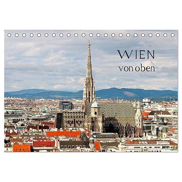 WIEN von oben (Tischkalender 2024 DIN A5 quer), CALVENDO Monatskalender, ViennaFrame