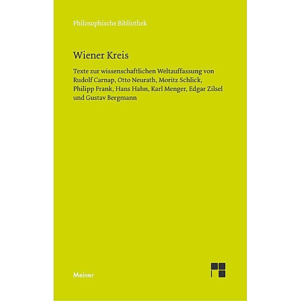 Wiener Kreis / Philosophische Bibliothek Bd.577