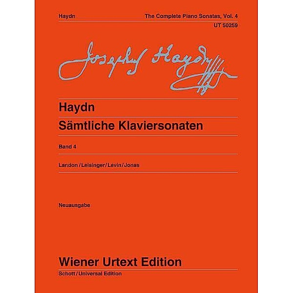 Wiener Urtext Edition / Band 4 / Sämtliche Klaviersonaten.Bd.4, Joseph Haydn