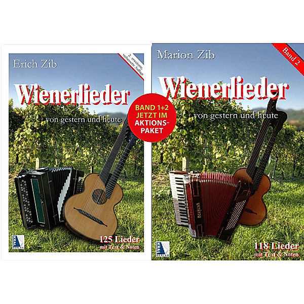 Wienerlieder Band 1 + Band 2 - AKTIONSPAKET, Erich Zib, Marion Zib