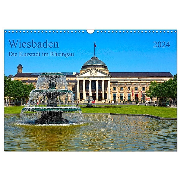Wiesbaden Die Kurstadt im Rheingau (Wandkalender 2024 DIN A3 quer), CALVENDO Monatskalender, Prime Selection