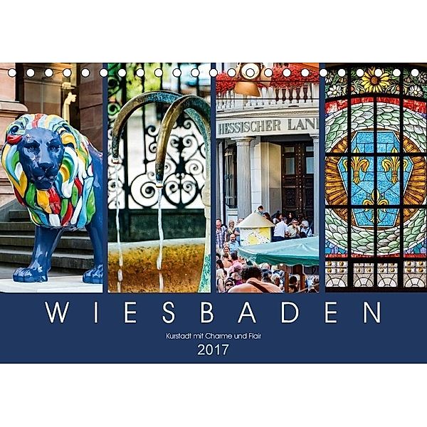Wiesbaden Kurstadt mit Charme und Flair (Tischkalender 2017 DIN A5 quer), Dieter Meyer