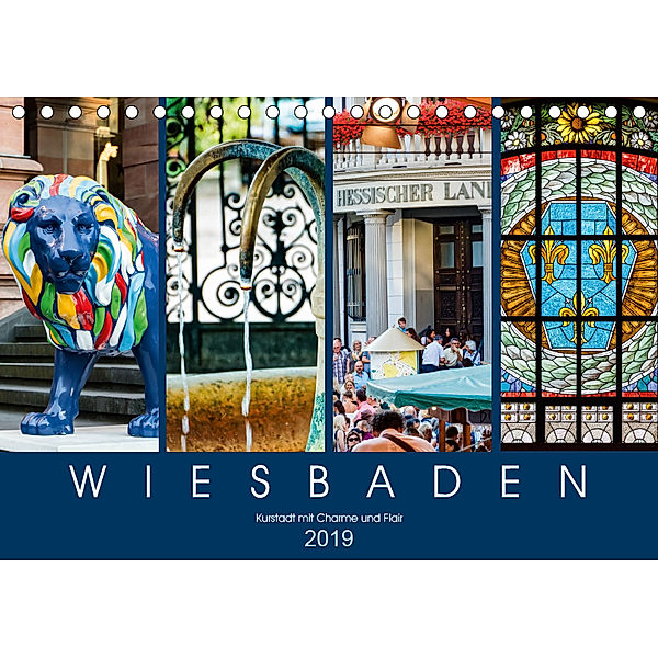 Wiesbaden Kurstadt mit Charme und Flair (Tischkalender 2019 DIN A5 quer), Dieter Meyer