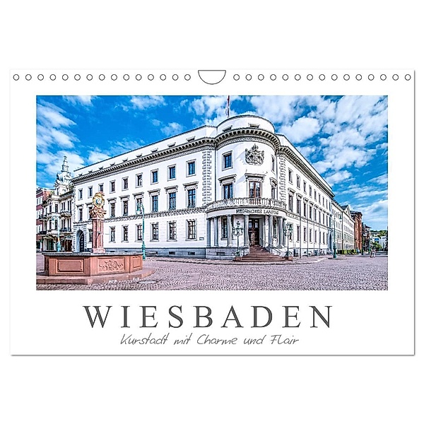 Wiesbaden Kurstadt mit Charme und Flair (Wandkalender 2024 DIN A4 quer), CALVENDO Monatskalender, Dieter Meyer