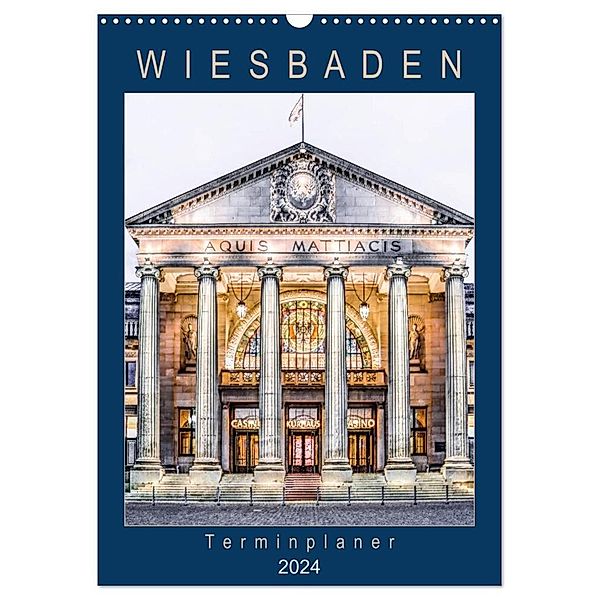 Wiesbaden Terminplaner (Wandkalender 2024 DIN A3 hoch), CALVENDO Monatskalender, Dieter Meyer