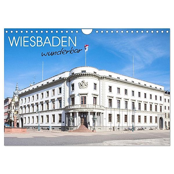 Wiesbaden wunderbar (Wandkalender 2024 DIN A4 quer), CALVENDO Monatskalender, Dietmar Scherf