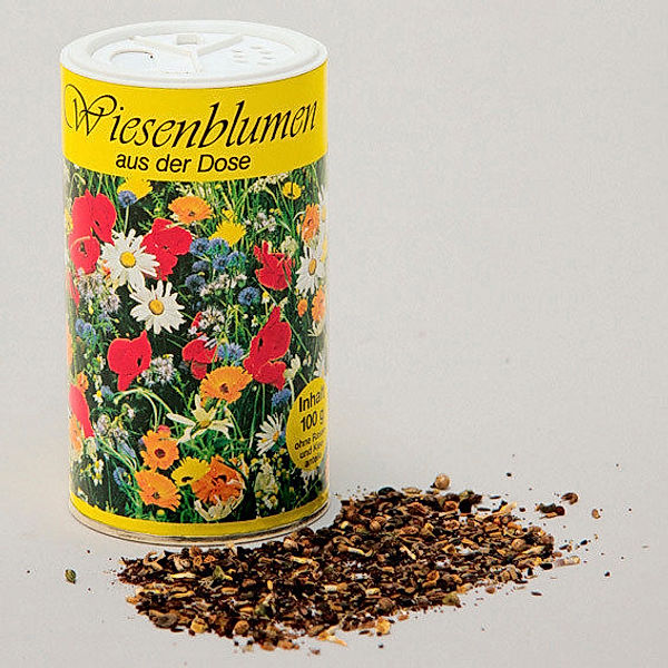 Wiesenblumensamen-Mischung, 100 g Sä-Dose