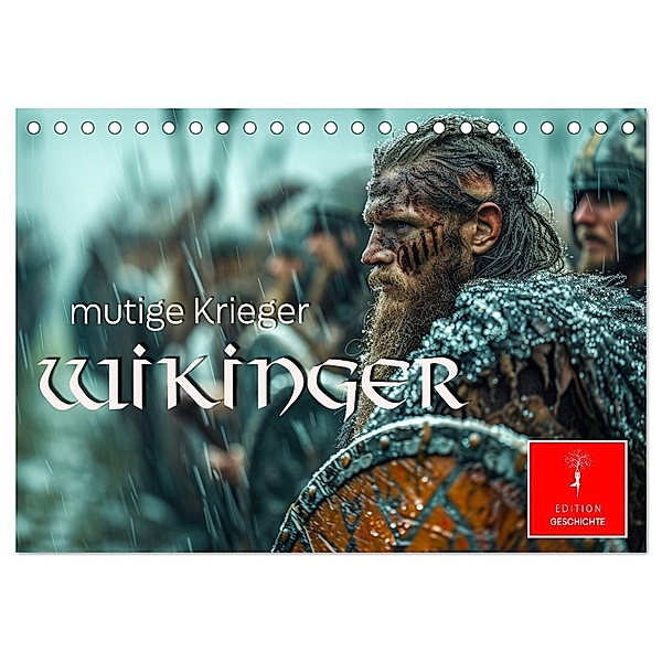 Wikinger - mutige Krieger (Tischkalender 2025 DIN A5 quer), CALVENDO Monatskalender, Calvendo, Peter Roder