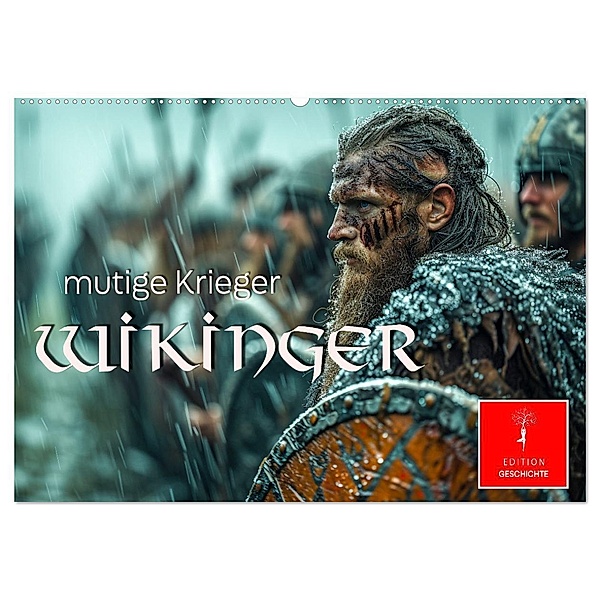 Wikinger - mutige Krieger (Wandkalender 2025 DIN A2 quer), CALVENDO Monatskalender, Calvendo, Peter Roder